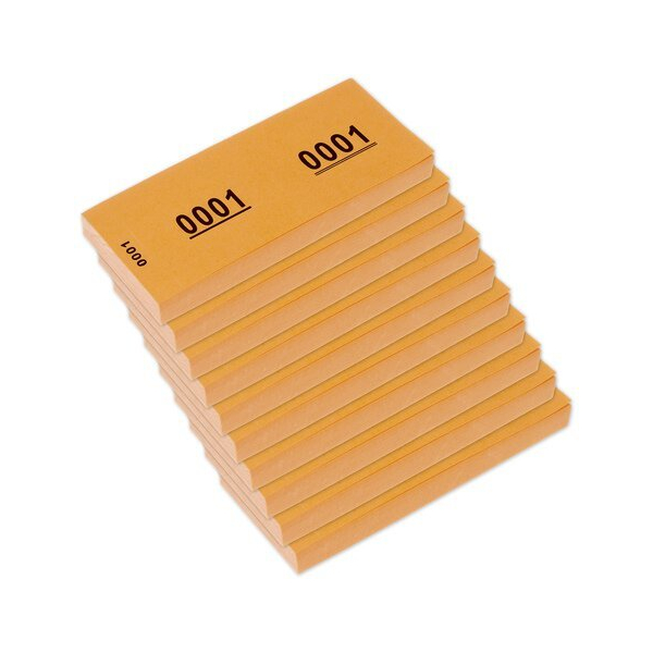 Alpedia Nummernblock 42x105mm 70g 1-1000 Orange 8712127165440 Alpedia