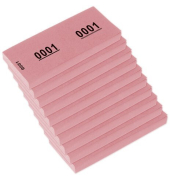 Nummernblock 42x105mm 70g 1-1000 Rosa