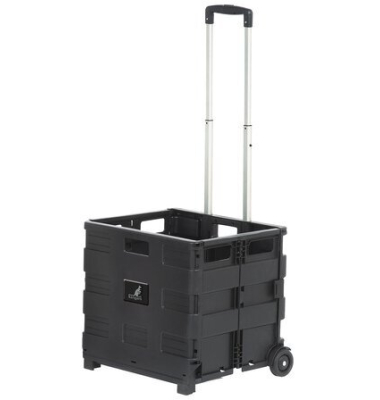 Einkaufstrolley Kangaro 42x38 x40,5cm Kapazitat 35kg schwarz