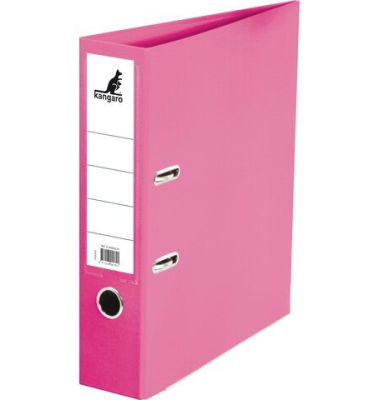 Ordner A4 2r 75mm PP/Papier rosa