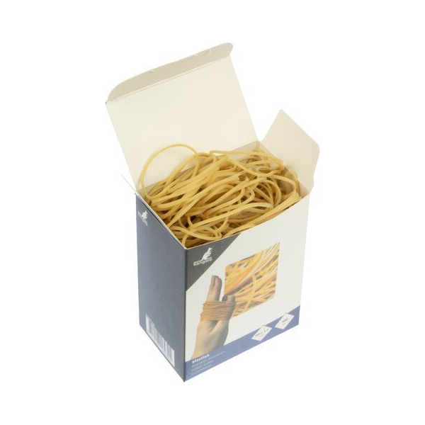 Kangaro Gummibänder K-5006-100, naturel, 60x1,5mm, braun 8712127169394 Kangaro