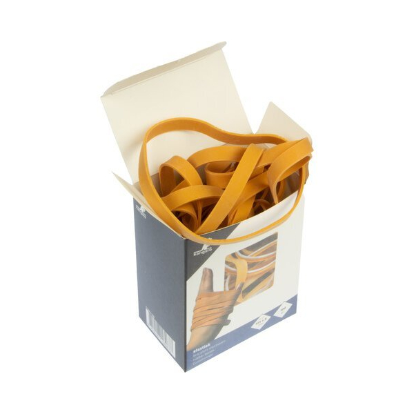 Kangaro Gummibänder K-5012-100, naturel, 125x8mm, braun 8712127169677 Kangaro