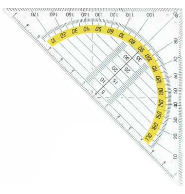 Geometriedreieck Kunstoff 14 cm