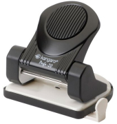 B&uuml;rolocher Kangaro K-7201681, schwarz, bis 2mm 20 Blatt, mit Anschlagschiene
