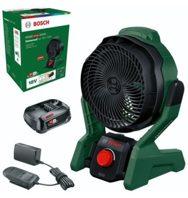 Akku-Bodenventilator UniversalFan 18V-1000 06039E1001 stufenlos gr&uuml;n/schwarz