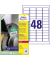 Folienetiketten L7911-40, wei&szlig;, 45,7x21,2mm (BxH), rechteckig
