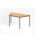 Konferenztisch V-Serie, 72cm (H), 160x69cm (BxT), 6 Personen, Trapezform, buche / schwarz
