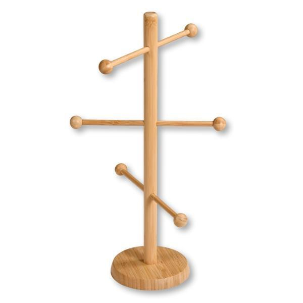 KESPER Brezelständer, H: 50 cm, Mehrweg, Bambus, 6armig, rund, natur 4000270586163 KESPER