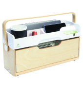 Ergobox Alba DKBOX, ergonomischer Arbeitsplatz, 6 F&auml;cher, Holz