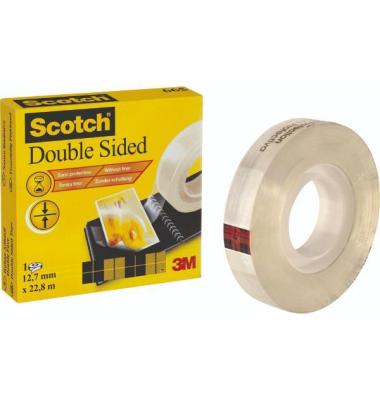 Scotch Klebeband doppelseitig 665 transparent 12mm x 22,8m