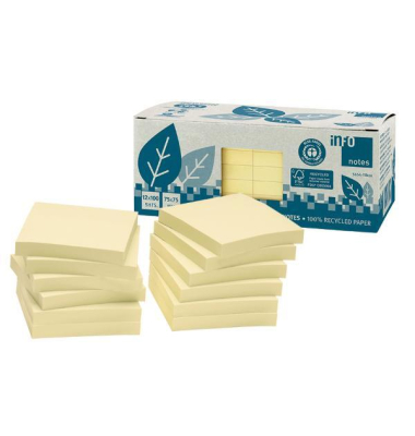 Haftnotizen 5654-11box, 75x75mm, gelb