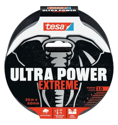 Klebeband Ultra Power Extreme 14136628, 50mm x 50m, schwarz