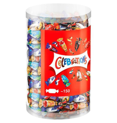 Schokobonbon, Klarsichtdose, 1400 Gramm