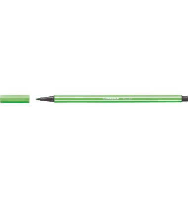 Faserschreiber Pen 68 6843, mit Kappe, M, 1 mm, Schreibfarbe: laubgr&uuml;n