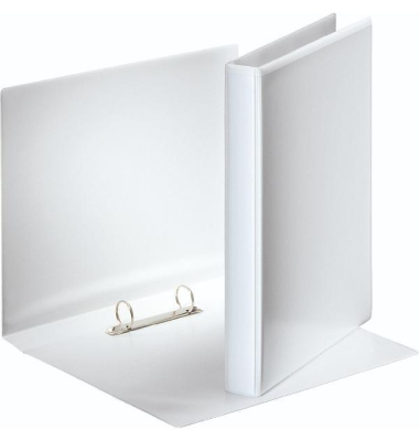 Esselte Ringbuch A4 2-Ring 2Aussent. wei&szlig; 25mm Durchm.