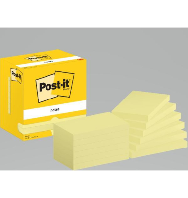 Haftnotizen 7100290165, 76x127mm, gelb, rechteckig