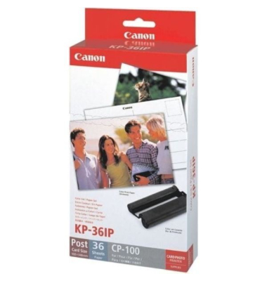 Druckset Canon KP36IP, Fotopapier 100x150mm, 36 Blatt, inkl. Farbkartusche