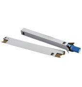 Falth&uuml;lse Colompac, viereckig, aus stabiler Wellpappe, 750 x 75 x 75mm, wei&szlig;