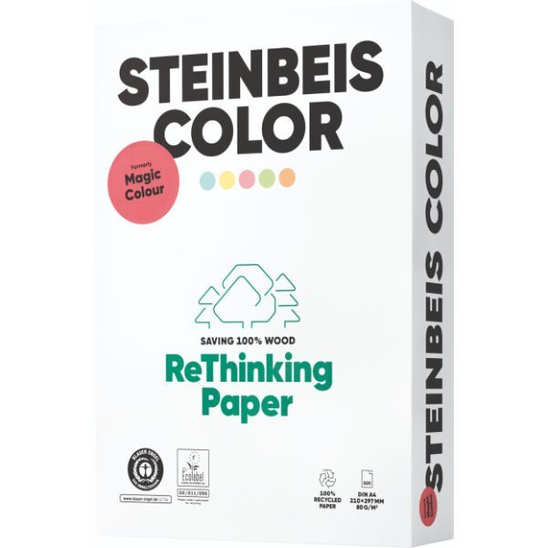 Steinbeis Kopierpapier K2001201080A A4 80g kanariengelb 4260074843002 Steinbeis 500 Stück