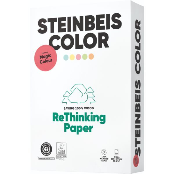 Steinbeis Kopierpapier K2401201080A A4 80g pastellrosa 4260074843200 Steinbeis 500 Stück