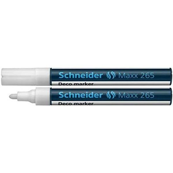 Schneider Kreidemarker Schneider 265, Rundspitze, Strichstärke: 2-3mm, weiß 4004675007544 Schneider