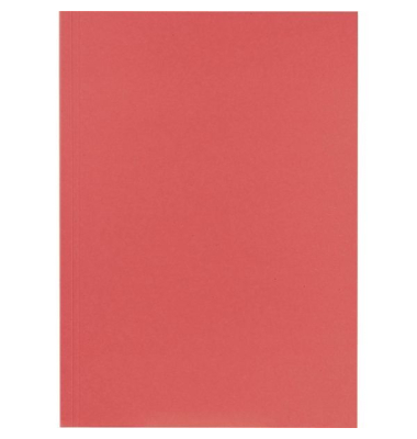 Aktendeckel - 389003B, A4 rot Recyclingkarton 250g