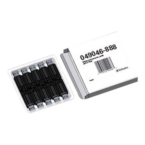Verbatim USB-Stick 49046, schwarz, 16 GB 0023942490463 Verbatim 10 Stück