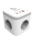Steckdosenw&uuml;rfel 100137168 Power Cube, 2m, wei&szlig;