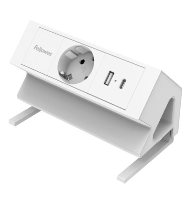 Power Desk Tischsteckdose 100137173, wei&szlig;
