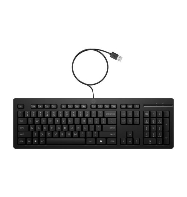 AY2Y7AA#ABD kabelgebundene USB-Tastatur 125 G2, QWERTZ, schwarz