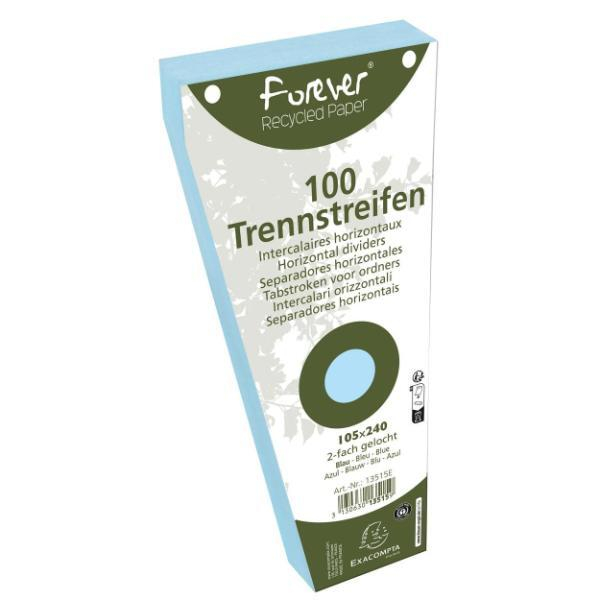 Exacompta Trapeztrennstreifen 13515E Forever hellblau 180g 3130630135159 Exacompta 100 Stück