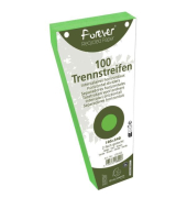 Trapeztrennstreifen 13545E Forever gr&uuml;n 180g gelocht
