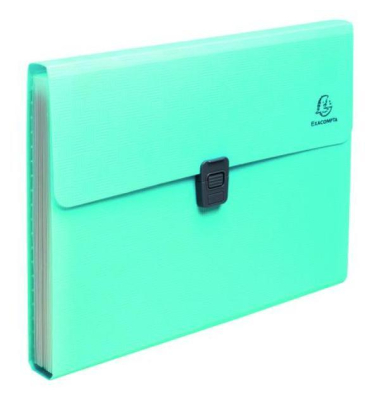 F&auml;chermappe Pop'N Co 55299E, cyan, A4, 13 F&auml;cher