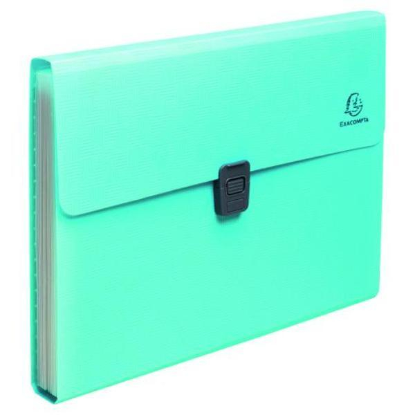Exacompta Fächermappe Pop'N Co 55299E, cyan, A4, 13 Fächer 3130630552994 Exacompta