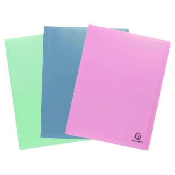 Exacompta Sichtmappen Autentik-Serie 88439E, A4 farbig sortiert Polypropylen (PP) - 3130630884392 Exacompta 3 Stück