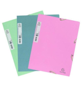 Sammelmappe AutentiK 55239E, A4 farbig sortiert, 2,5cm F&uuml;llh&ouml;he, Recyclingkarton 400g
