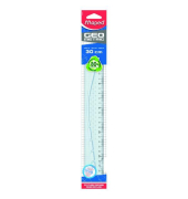 Flachlineal 242030, 30cm, transparent