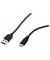 USB-Kabel Dacomex 150303, 1m, USB-A auf USB-C, schwarz