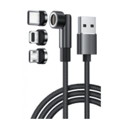 640297 USB 3-fach-Ladekabel, schwarz