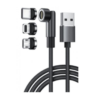 640297 USB 3-fach-Ladekabel, schwarz