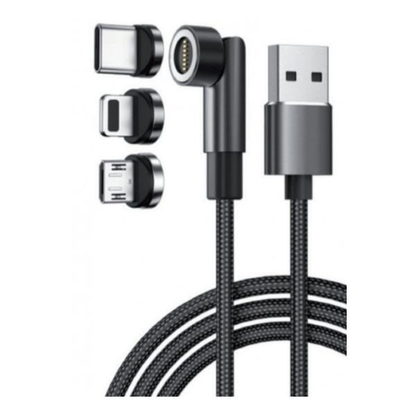 Dacomex 640297 USB 3-fach-Ladekabel, schwarz 3548386400634 Dacomex