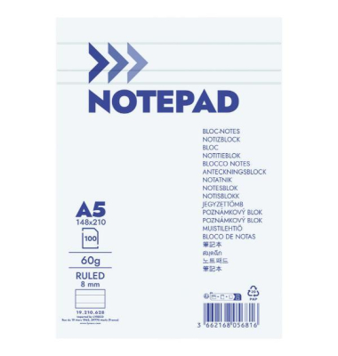 Notizblock 19210628, A5, 