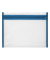 Dokumententasche VELOBAG 4354050, A4 quer, blau, Polypropylen (PP), Klettverschluss