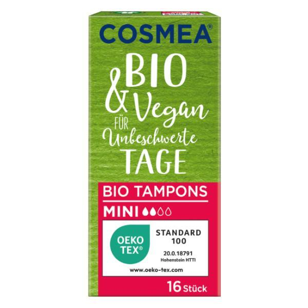 Cosmea Tampons Bio&Vegan, Mini 4000576050702 Cosmea 16 Stück