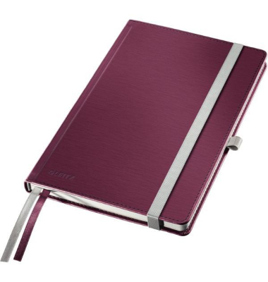Notizbuch 44861028, granat rot, A5, 80 Blatt