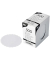 Tassendeckchen rund wei&szlig; D: 85mm