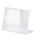 Tischaufsteller, L-Form, A7 quer, 10,5 x 3,8 x 7,7 cm, glasklar