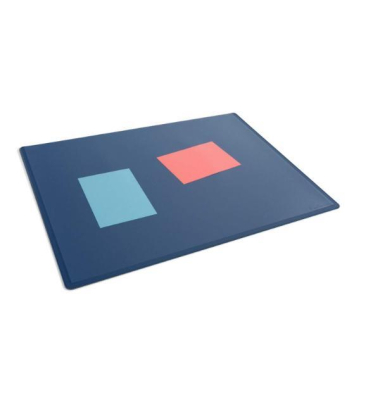 723307 Schreibunterlage 650x500 mm mit transparent Abdeckung PP, dunkelblau