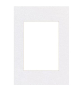 Premium-Passepartout 00063207, 40 x 50 cm (30 x 40 cm), arktiswei&szlig;,