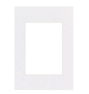 Premium-Passepartout 00063207, 40 x 50 cm (30 x 40 cm), arktiswei&szlig;,